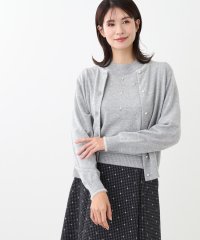 Reflect/【WEB限定カラーあり／洗える／アンサンブル】パール調刺繍ニット＋カーディガン/506976137