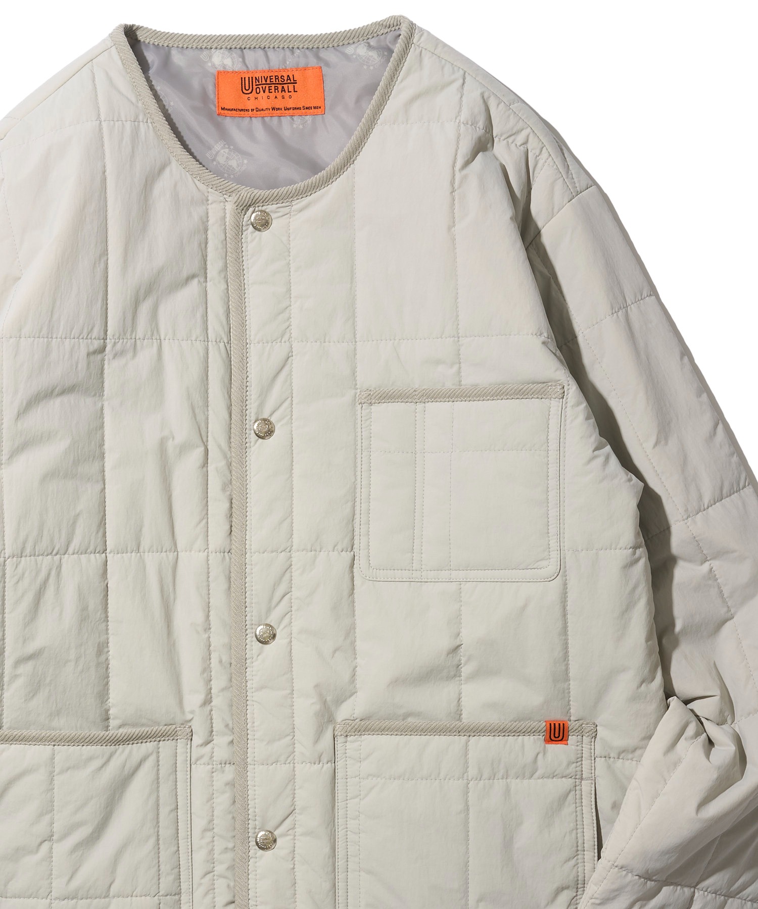UNIVERSAL OVERALL ブラック キルティングジャケット　新品 UNIVERSAL OVERALL×green label relaxing]キルティング
