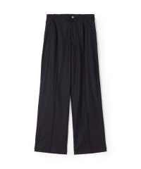 MACPHEE/圧縮ニット タックストレートパンツ/506977304
