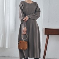 Ranan/ラナン RANAN コクーンシルエットニットワンピ/506693012
