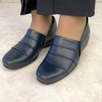 HERMOSA/エレモーサ HERMOSA 【日本製】【ゆったり3E幅】【軽量】【柔らか本革】シャーリングスリッポンシューズ/506973201