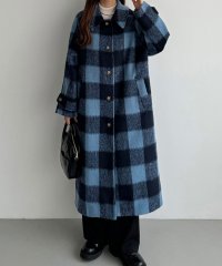 callautia/カラウティア callautia callautia シャギーチェックロングコート/506977267