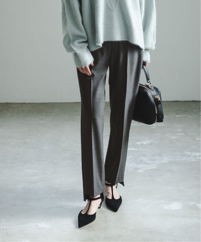NOBLE ノーブル　キャロットシルエットステップヘムパンツ【2023AW】 セール 30%OFF】《追加》キャロットシルエットステップヘム