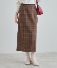SHOO・LA・RUE　DRESKIP/【S－LL】きれいなIラインシルエット あったかチェックナロースカート/506977960