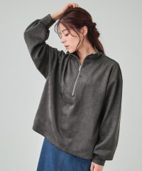 SHOO・LA・RUE Cutie Blonde/スエード調ハーフジッププルオーバー/506978094