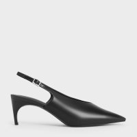 CHARLES & KEITH/ポインテッドトゥ ハイヴァンプスリングバックパンプス/506978126