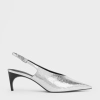 CHARLES & KEITH/ポインテッドトゥ ハイヴァンプスリングバックパンプス/506978126