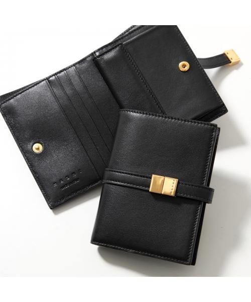 セール】MARNI 二つ折り財布 PFMO0103U1 P5298 レザー(506978774 