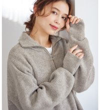 Viola e Viola/ヴィオラ エ ヴィオラ Viola e Viola 洗えるもちもち ハーフジップニット/506978874
