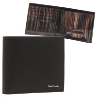 Paul Smith/ポールスミス Paul Smith 二つ折り財布 ミニクーパー ストライプウォール ブラック メンズ PAUL SMITH M1A4833 NMISTR 79/506980696