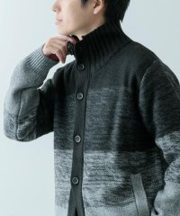 ITEMS URBAN RESEARCH/ハイネック グラデーション ボタンニットカーディガン/506981579