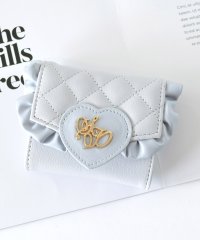 SECRET DOOR/シークレットドア SecretDoor フリル キルト ハート ボックスコイン 三つ折り財布 ミニ財布 メロン/506982391