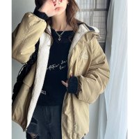 Classical Elf/クラシカルエルフ Classical Elf 《Javaジャバコラボ》トレンドライクNO.1。2wayリバーシブルジップアップボアブルゾン/506983426