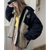 Classical Elf/クラシカルエルフ Classical Elf 《Javaジャバコラボ》トレンドライクNO.1。2wayリバーシブルジップアップボアブルゾン/506983426