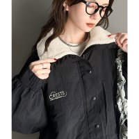 Classical Elf/クラシカルエルフ Classical Elf 《JaVa ジャバコラボ》主役を飾る大人レトロ配色。裏キルティング配色レトロハーフジップブルゾン/506983427