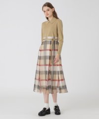 BLUE LABEL CRESTBRIDGE/【美人百花コラボ】クレストブリッジチェックオーガンプリントコンビドレス/506941907