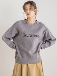 Droite Lautreamont/ドロワット ロートレアモン Droite lautreamont 【WEB別注】ロゴニット≪手洗い可能≫/506977144