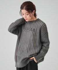 SHOO・LA・RUE/【S－LL/2点セット】大人の抜け感 モヘヤ調メッシュニット＋ロゴT/506981224