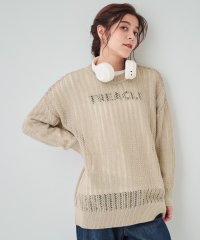 SHOO・LA・RUE/【S－LL/2点セット】大人の抜け感 モヘヤ調メッシュニット＋ロゴT/506981224