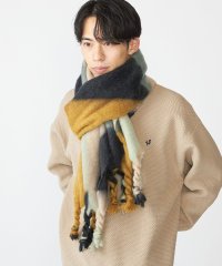 SHIPS MEN/【WEB限定】SHIPS:〈洗濯機可能〉ツイストフリンジ ボリューム マフラー (ジオメトリック)/506982530
