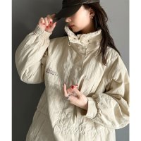 Classical Elf/クラシカルエルフ Classical Elf 《JaVa ジャバコラボ》主役を飾る大人レトロ配色。裏キルティング配色レトロハーフジップブルゾン/506983427