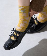MAISON BREEZE reveur/MAISON BREEZE reveur リボン パンプス シルバー ローヒール メタリック フラットシューズ シューズ 靴 エナメル/506984428