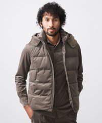 MICHEL KLEIN HOMME/トリコットベロアダウンベスト セットアップ/506986023