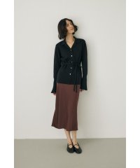 moussy/サテンミディスカート　リサイクルポリエステル×レーヨン素材/506986041