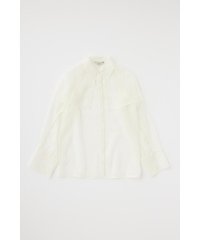 moussy/シースルーシャツ　リサイクルポリエステル×リサイクルナイロン混オーガンジー　/506986044