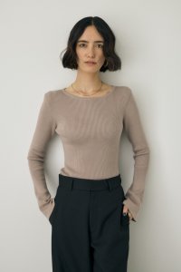 moussy/ニットボディスーツ　オーガニックコットン×再生繊維混/506986046