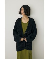 moussy/メランジニットカーディガン　コットン×リサイクルポリエステル混/506986047