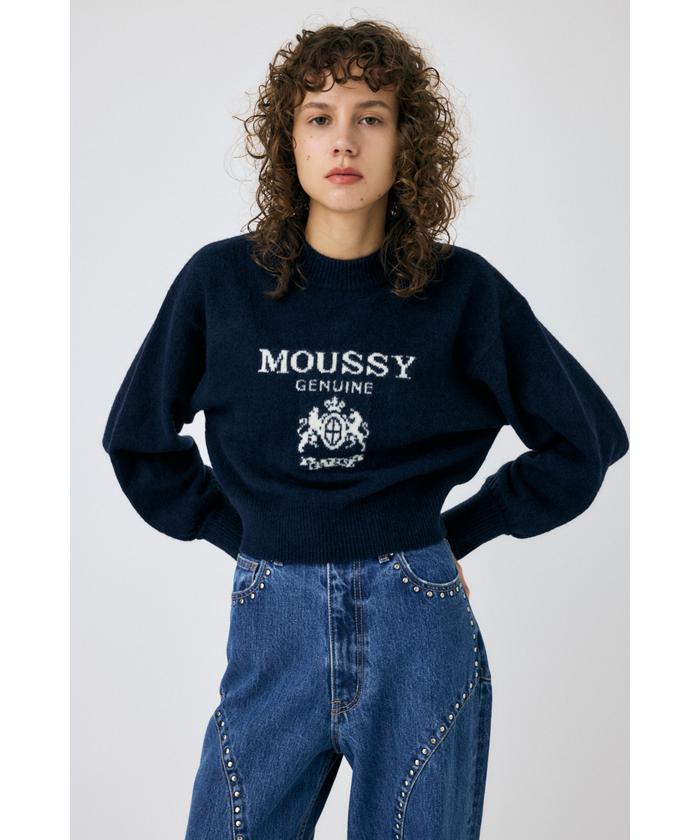 AZUL BY MOUSSY | バックプリントビッグニットトップス (ニット