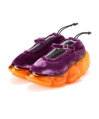 RoyalFlash/grounds/グラウンズ/MOOPIE PUMPS PURPLE VELVET/ORANGE/506986529