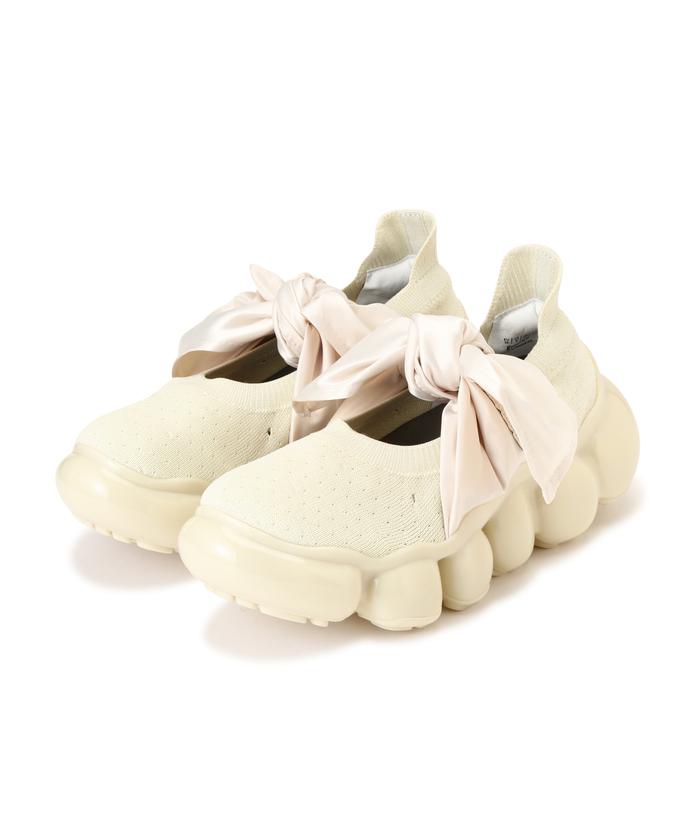 grounds/グラウンズ/JEWELRY HANKIE PUMPS WHITE(506986531