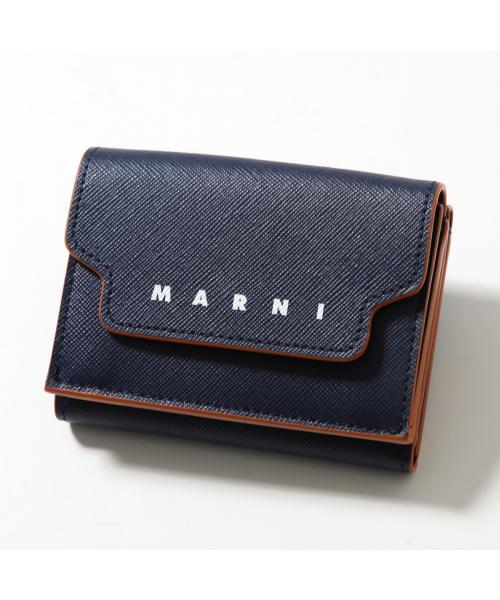 ★そた★【極美品/未使用】MARNI 三つ折り財布 マルニ MARNI 財布 レディース 三つ折り財布 付属品完備