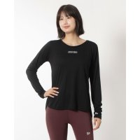 NEW ERA/ニューエラ NEW ERA レディース フィットネス 長袖Tシャツ PAW LS BACK SLIT TEE BLK 14312779/506987822