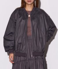 MAISON BREEZE reveur/MAISON BREEZE reveur シャイニー チュール ブルゾン ジャケット ライトアウター 軽羽織り 透け感 長袖 DTK/506988516
