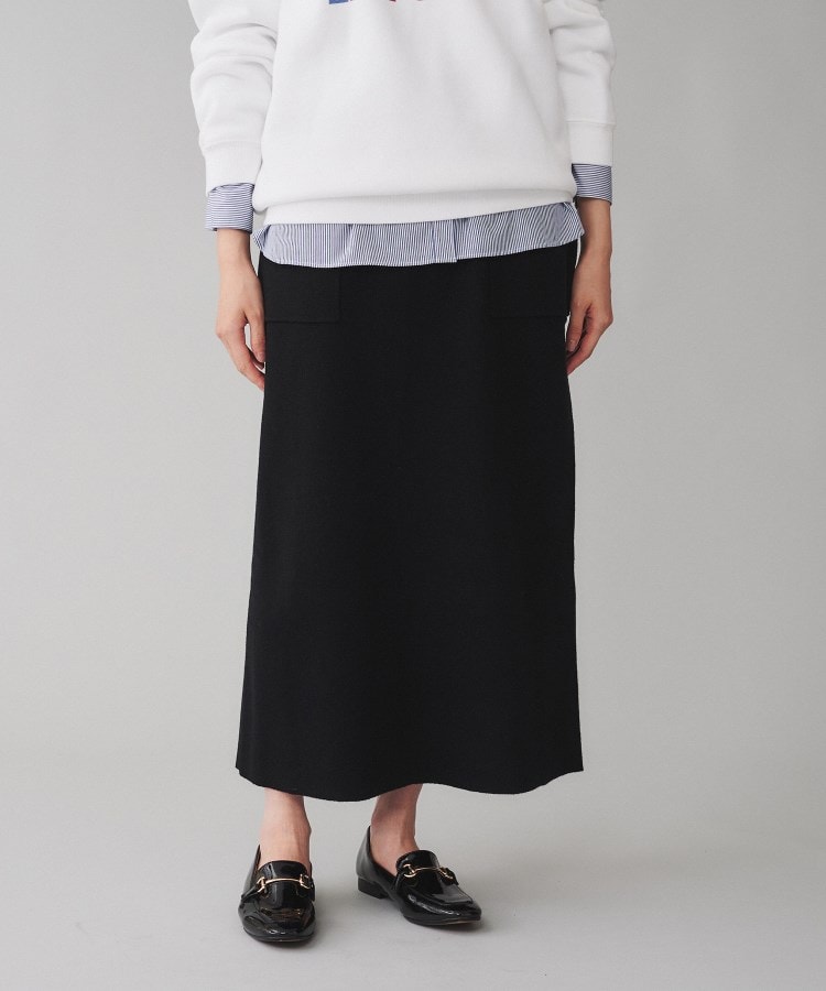 美品 UNTITLED バックスリット Aライン ロングスカート