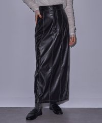 MAISON BREEZE reveur/MAISON BREEZE reveur 合皮 ステッチ ストレート スカート ロングスカート スリット レザースカート Iライン DTK/506988517
