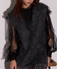 MAISON BREEZE reveur/MAISON BREEZE reveur ブークレ シャギー Vネック ベスト トップス レイヤード ノースリーブ DTK/506988518