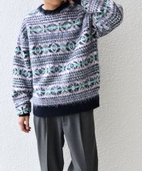 SHIPS any MEN/SHIPS any :〈手洗い可能〉フェアアイル シャギー クルーネック ニット◇/506989329