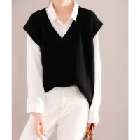 miniministore/ミニミニストア miniministore ケーブルニットベスト レディースチョッキ/506989701