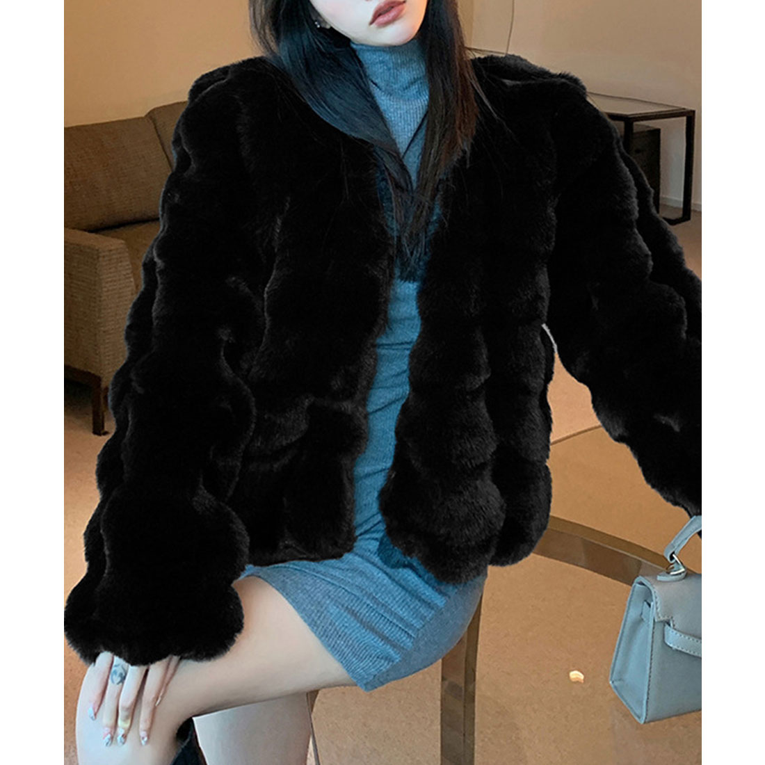 LILY BROWN（リリーブラウン）の「バリエエコファーコート