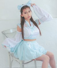 Tika/ティカ Tika ハロウィン メイドデザインプリーツフレアスカート和装巫女狐ガールアニマル [5点セット] 【返品不可商品】/506989851