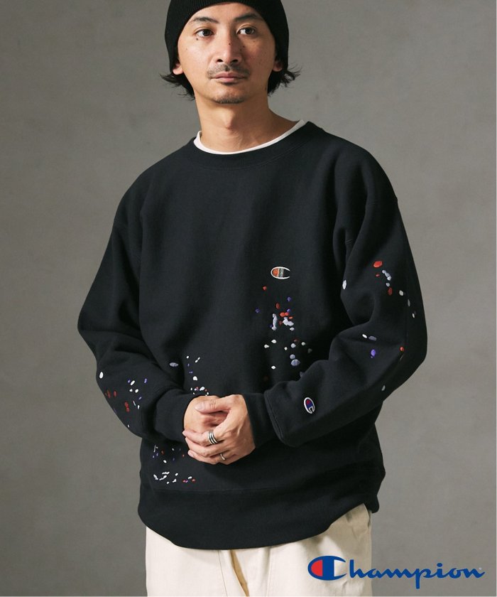 別注【CHAMPION/チャンピオン】ハーフジップロゴスウェット
