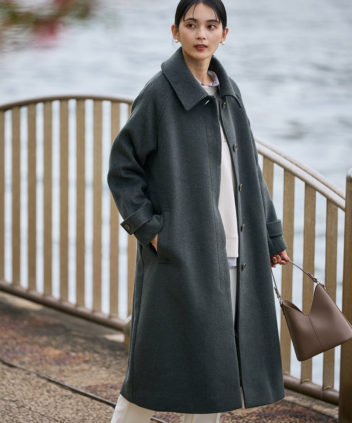 レディース　a.v.v  アーヴェヴェ　チェック　ロングコート　S アー・ヴェ・ヴェ(a.v.v)のレディース通販 - d fashion