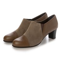 BARCLAY/【本革 / 日本製】 バークレー BARCLAY 太ヒール トラッドスタイル スエードコンビブーティパンプス/506889763