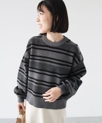 Green Parks/グリーン パークス Green Parks ランダムボーダーニットプルオーバー/506943033
