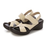 Re:getA/リゲッタ Re:getA シボ革風ウェッジソールサンダル R－2682/506950053