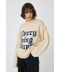 moussy/KNITTED WORDS セーター/506992431